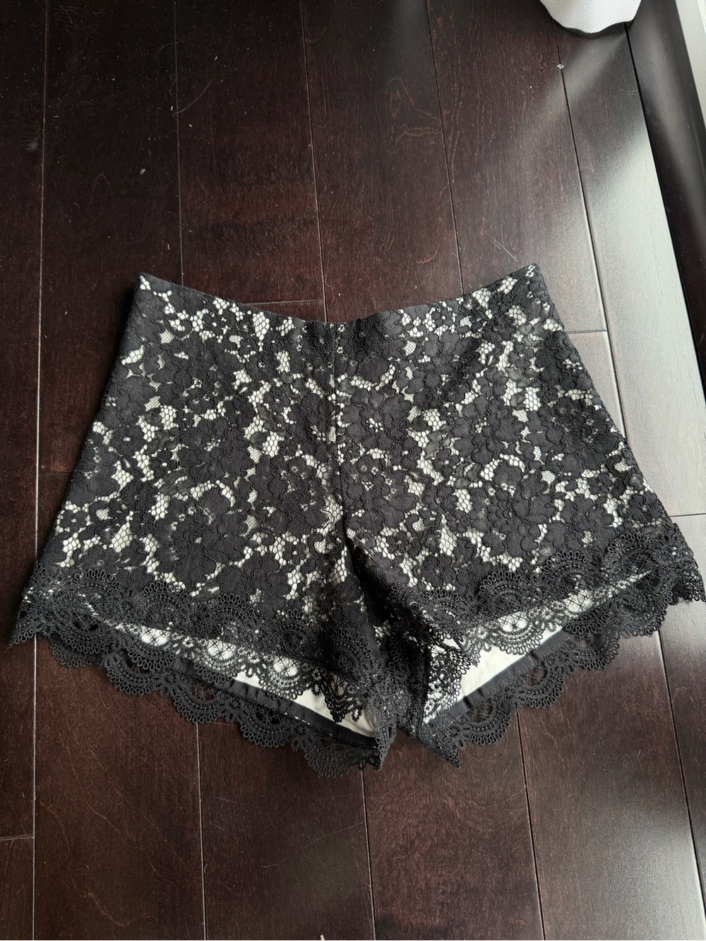 Alexis Black Floral Lace Shorts